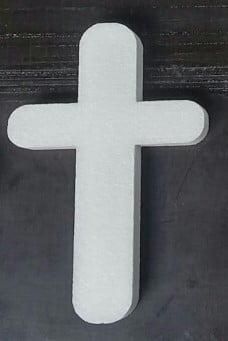 [A-012625] Styropor Piepschuim Isimo Kruis Middel 30 cm