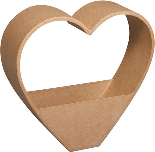 [A-012807] Hartenmand Papiermache 16x16 cm 5x5 cm