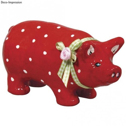 [A-012811] Papiermaché Varken Staand 12,5x4,5x6,5 cm