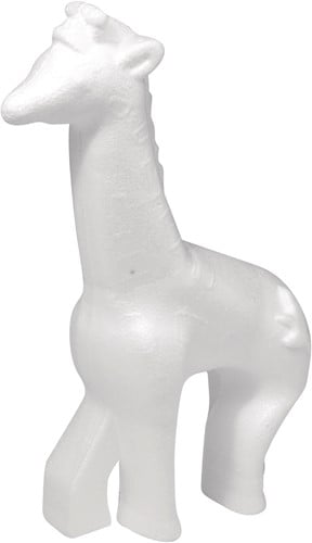 [A-012842] Styropor Piepschuim Isimo Giraffe 12x18 cm