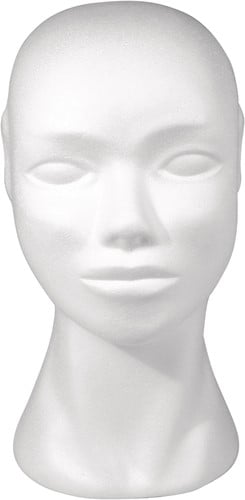 [A-012856] Styropor Piepschuim Isimo Kop Vrouwelijk Medium 29 cm
