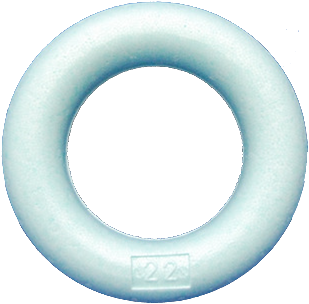 [A-015559] Oasis® Styropor Piepschuim Isimo Ring Platrond 50×6,5×12 cm Lichtgroen