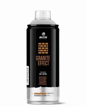 [A-024727] Verfspray Granieteffect Zwart Steenlook 400 ml