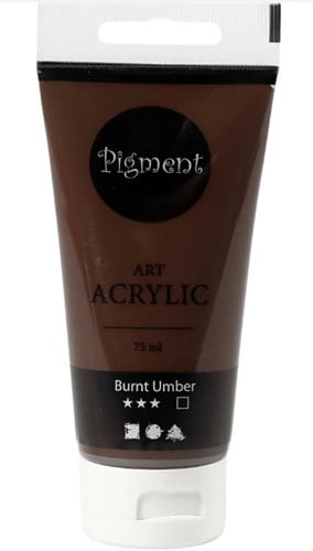 [A-027389] Allesverf Acryl Semi glanzend dekkend Burnt Umber 75 ml