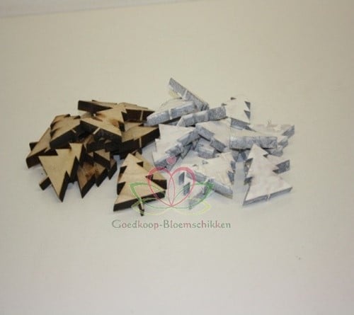 [A-009082] Boompjes hout Naturel ca. 5 cm zak 40 stuks