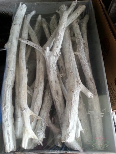 [A-009561] Skinny Wood takken Frosted doos ca. 1,5 kg