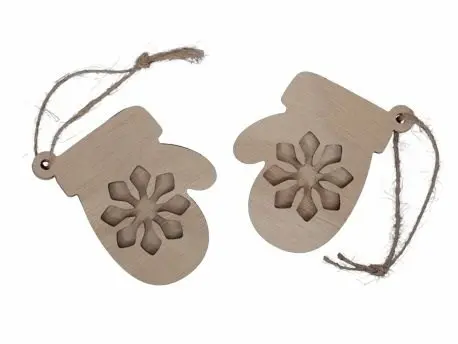 [A-011280] Houten Wanten Jute Grey wash 5 cm per 4 paar