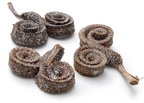 [A-014138] Palm Mule Ring Palm Male Ring Naturel + SnowGlitters 15 st