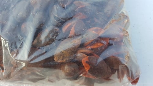 [A-014788] Bakuli Orange Cognac zak ca. 500 gram