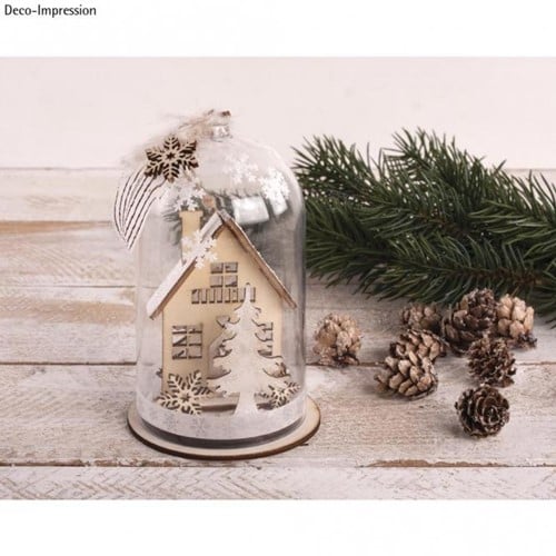 [A-014814] Houten Winterhuizen 31 delen zakje 1 stuks