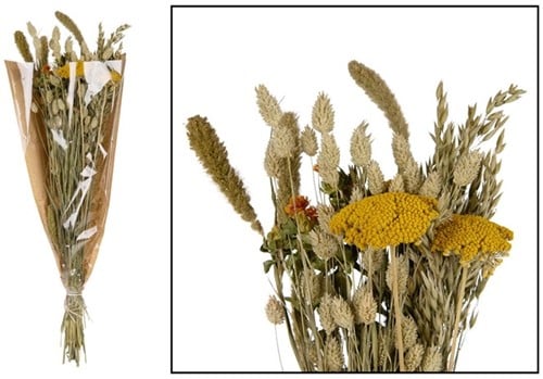 [A-020068] Dried flower bouquet Multi Boeket in krafthoes