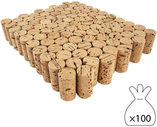 [A-023145] Kurken Natural Bark Look 45×24 mm zak 100 stuks