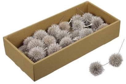 [A-023257] Kartoons Bal Wit op draad 26 stuks