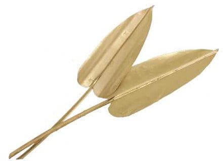 [A-024672] Palm Arrow Goud Wash Palmblad 25 stuks