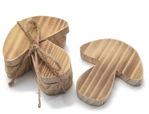 [A-027146] Houten Paddenstoelen 10 cm 3 stuks