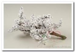 [A-007574] Berrie besjes foam Wit 30 cm bundel