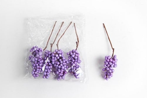 [A-009645] Berrie besjes klein Paars ca. 5 stuks