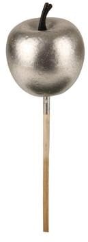 [A-016411] Appel op draad Zilver glans 40 mm per zak ca. 24 stuks