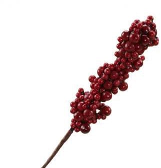 [A-019058] Besjes op draad Rood pak ca. 12 bundels