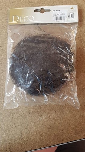 [A-020012] Lamettahaar Zwart