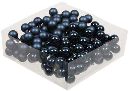 [A-023117] Balletjes op draad Night Blue combi 2 cm doos 144 stuks