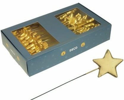 [A-023149] Sterren decoratie Goud 40 mm doos 60 stuks