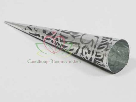 [A-008959] Koker Conisch waxinehouder Relief 15 stuks Ø24,5 cm