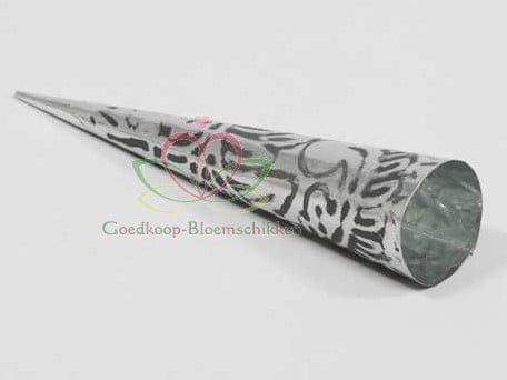 [A-008962] Koker Conisch waxinehouder Relief per stuk Ø24,5 cm