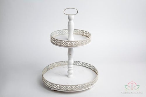 [A-009747] Taartplateau 2 etages 35x25x46 cm