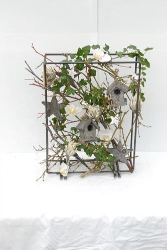 [A-012902] Metalen frame Zwaar Doorkijk 42x31x9 cm
