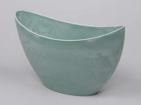 [A-013081] Bootschaal hoog Soft Turquoise 24x10x14 cm