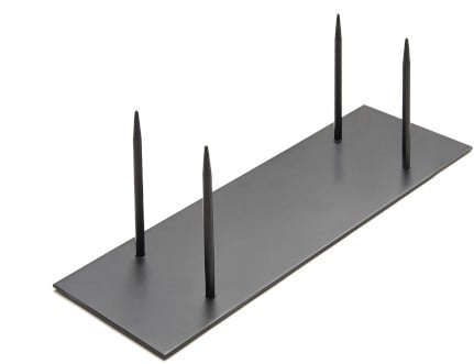 [A-014395] Metaalstaander Metalen pin standaard 4 pinnen Zwart 40x13x13 cm