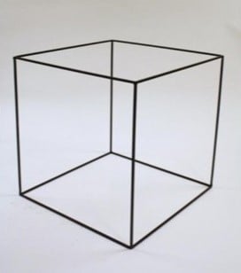[A-019388] Metalen frame Zwaar Kubus 30x30 cm