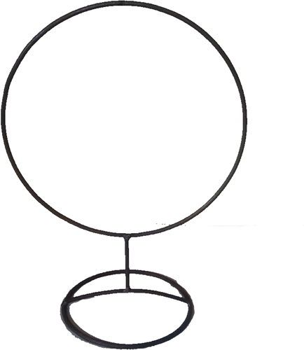 [A-019594] Metalen frame Zwaar Ring op ronde voet Ø40 cm krans