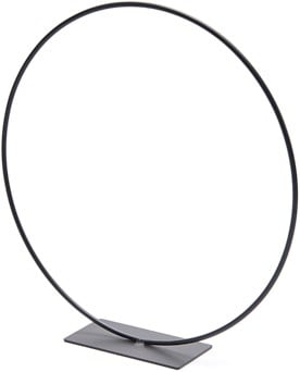 [A-022476] Metalen frame Ring op voet Zwart 30 cm