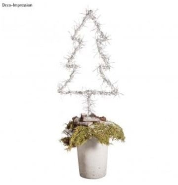 [A-022673] Metalen frame Kerstboom draadframe 40x18 cm