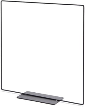 [A-022811] Metalen Frame Vierkant op voet zwart Metal square on base 25 cm