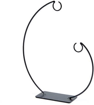 [A-023414] Metalen Frame Ornament stand uit balans Zwart 40 cm