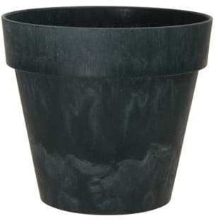 [A-025342] Bloempot Bloemenvaas Ibiza beton Zwart 12 cm