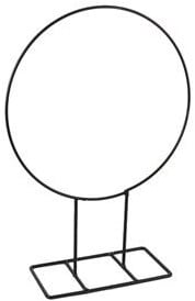 [A-025438] Metalen frame Ring Hola Zwart H40xD28 cm op voet