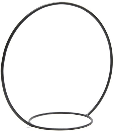 [A-025521] Metalen frame Ring met ring Zwart ca. 50 cm