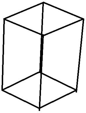 [A-027195] Metalen frame Zwaar Kubus 60x30 cm