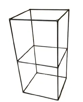 [A-027195] Metalen frame Zwaar Kubus 60x30 cm