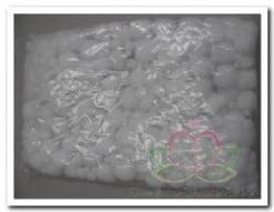 [A-010790] Watteballen Wit 12 mm zak 50 stuks