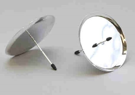 [A-014174] Kaarsenhouder Zilver Ø70 mm pak 4 stuks