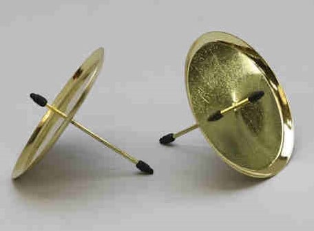 [A-014175] Kaarsenhouder Goud Ø80 mm pak 4 stuks