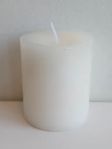 [A-014508] Trendkaars Kaars Zelfdovend Wolwit 70x60 mm per stuk