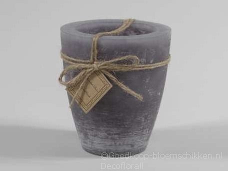 [A-015082] Tuinkaars Garden Candle Large Rustiek 50 uur Cool Grey 120x140 mm