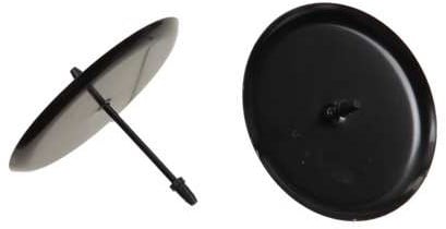 [A-023153] Kaarsenhouder Zwart Ø70 mm pak 4 stuks