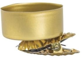 [A-023551] Waxinelichthouder Theelichthouder met clip voor kerstboom Goud 4 stuks